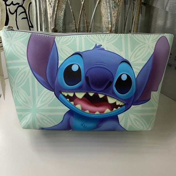 Disney Handbags - Disney Stitch Mint Cosmetic Green Bag
